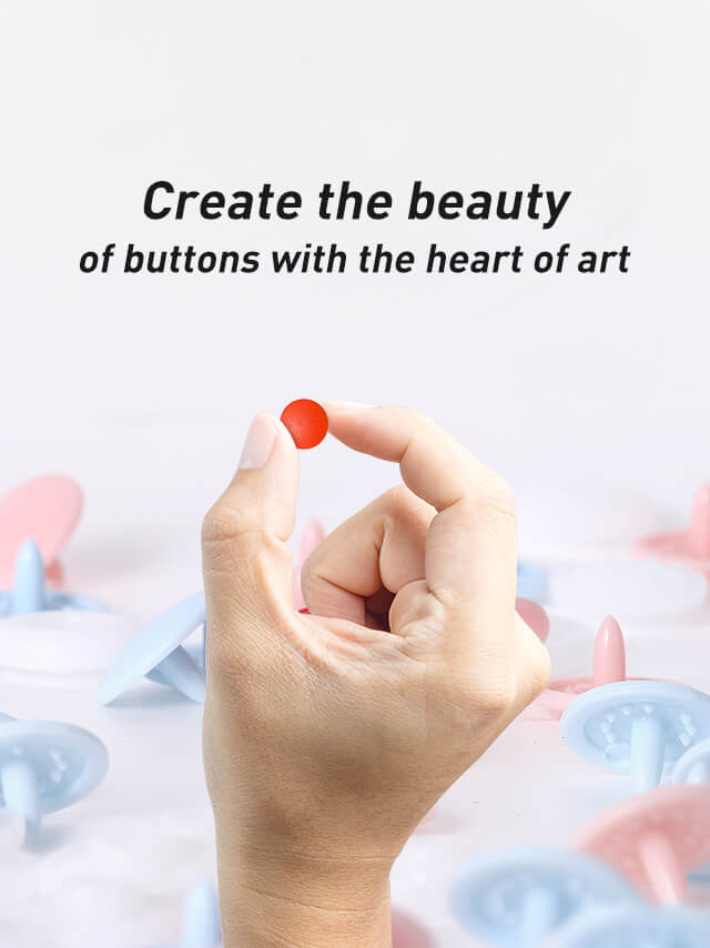 Create the beauty of buttons with the heart of art.